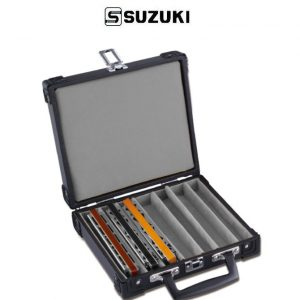 SUZUKI SHC-6 六把裝複音口琴盒(硬盒)