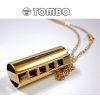 TOMBO 1204PKS 鍍金銅角造型項鍊口琴